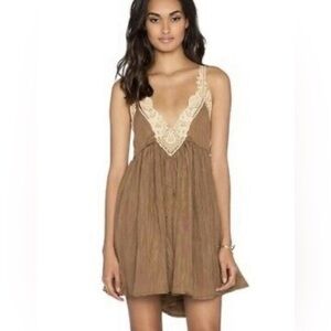 Free People Breathless Martini Crochet Mini Dress XS